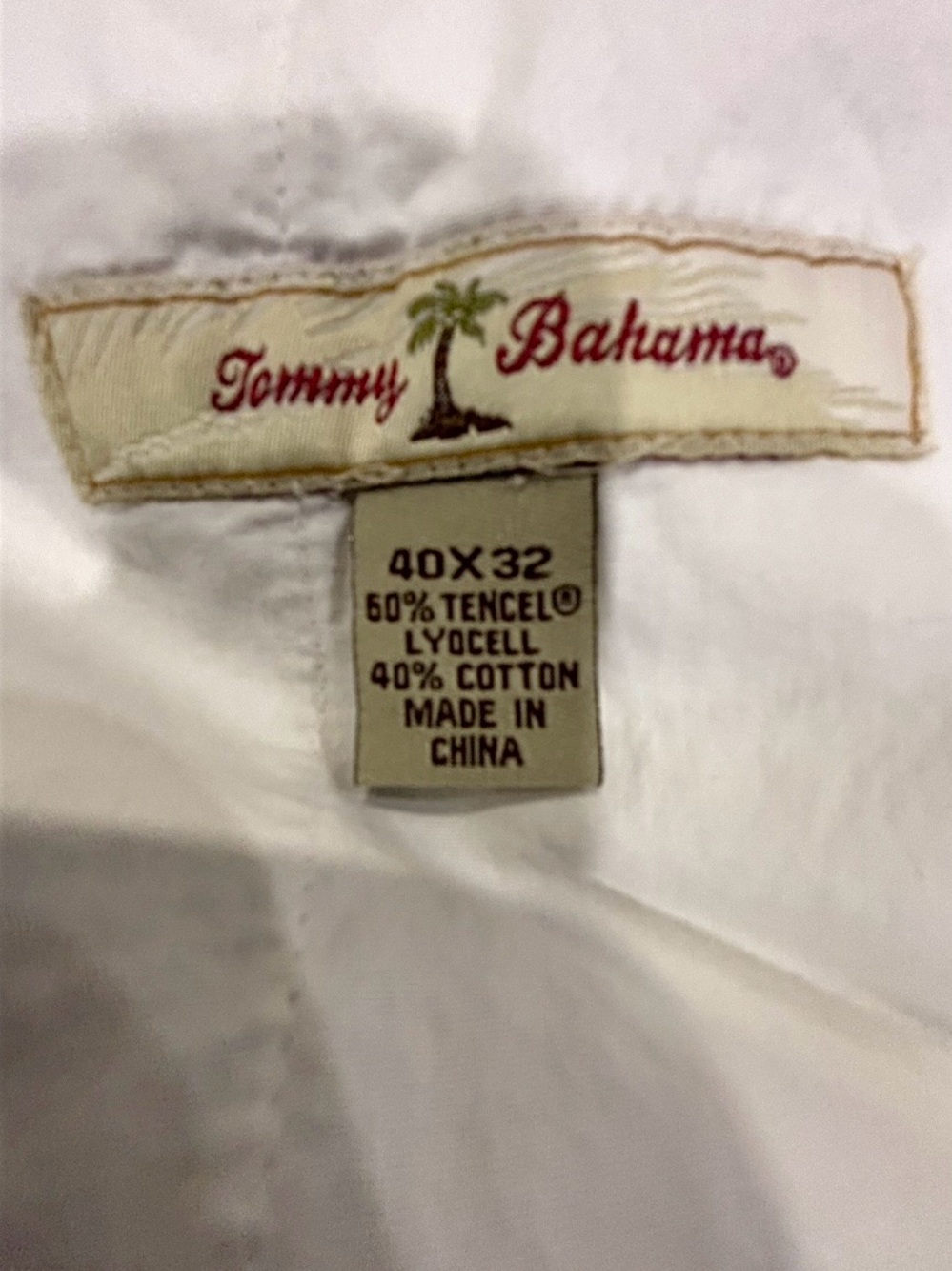 NWT Tommy Bahama Beige Chino Pants Nine Iron Cotton Tencel Golf Flat Front 40x32 - Picture 3 of 12